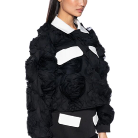 AKIRA - 3D FLORAL BOMBER SET - JACKET AND SKIRT - Picture 2 of 9